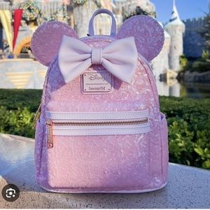 Loungefly sequin light pink bag